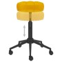 Swivel dining chairs 2 pcs mustard yellow velvet by vidaXL, dining chairs - Ref: Foro24-333066, Price: 73,23 €, Discount: %