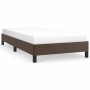 Brown synthetic leather bed frame 100x200 cm by vidaXL, Beds and slatted bases - Ref: Foro24-346889, Price: 88,49 €, Discount: %