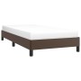 Brown synthetic leather bed frame 100x200 cm by vidaXL, Beds and slatted bases - Ref: Foro24-346889, Price: 88,49 €, Discount: %