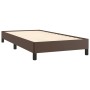 Brown synthetic leather bed frame 100x200 cm by vidaXL, Beds and slatted bases - Ref: Foro24-346889, Price: 88,49 €, Discount: %