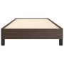 Brown synthetic leather bed frame 100x200 cm by vidaXL, Beds and slatted bases - Ref: Foro24-346889, Price: 88,49 €, Discount: %