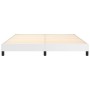 Estructura de cama de cuero sintético blanco 160x200 cm de vidaXL, Camas y somieres - Ref: Foro24-346911, Precio: 115,65 €, D...