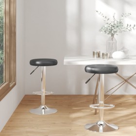 Kitchen stools 2 units black synthetic leather by vidaXL, Kitchen stools - Ref: Foro24-333098, Price: 93,99 €, Discount: %