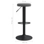 Kitchen stools 2 units dark gray velvet by vidaXL, Kitchen stools - Ref: Foro24-333144, Price: 92,07 €, Discount: %