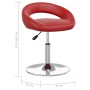 Drehbare Esszimmerstühle, 2 Stück, rot, rotes Kunstleder von vidaXL, Essstühle - Ref: Foro24-333209, Preis: 92,86 €, Rabatt: %