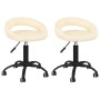 Swivel dining chairs 2 units cream velvet by vidaXL, dining chairs - Ref: Foro24-333300, Price: 70,36 €, Discount: %