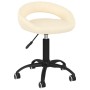 Swivel dining chairs 2 units cream velvet by vidaXL, dining chairs - Ref: Foro24-333300, Price: 70,36 €, Discount: %