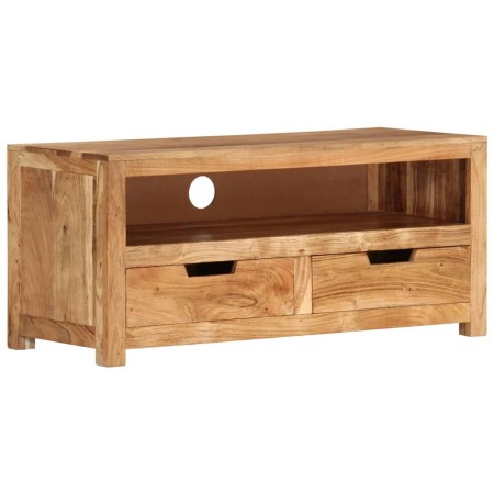 Solid acacia wood TV cabinet 88x35x40 cm by vidaXL, TV Furniture - Ref: Foro24-338433, Price: 191,48 €, Discount: %