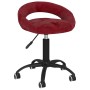 Sillas de comedor giratorias 2 uds terciopelo rojo vino tinto de vidaXL, Sillas de comedor - Ref: Foro24-333307, Precio: 62,4...