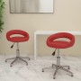 Swivel Dining Chairs 2 Pcs Red Red Synthetic Leather by vidaXL, dining chairs - Ref: Foro24-333325, Price: 91,77 €, Discount: %