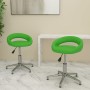 Swivel dining chairs 2 units green synthetic leather by vidaXL, dining chairs - Ref: Foro24-333328, Price: 81,07 €, Discount: %