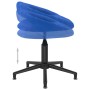 Silla de oficina giratoria de terciopelo azul de vidaXL, Sillas de oficina - Ref: Foro24-333336, Precio: 70,99 €, Descuento: %