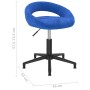 Blue Velvet Swivel Office Chair by vidaXL, Office chairs - Ref: Foro24-333336, Price: 70,99 €, Discount: %