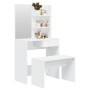 Juego de tocador blanco 74,5x40x141 cm de vidaXL, Tocadores para dormitorios - Ref: Foro24-3114139, Precio: 104,99 €, Descuen...