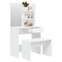 Juego de tocador blanco 74,5x40x141 cm de vidaXL, Tocadores para dormitorios - Ref: Foro24-3114139, Precio: 104,99 €, Descuen...