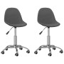 Swivel dining chairs 2 units dark gray fabric by vidaXL, dining chairs - Ref: Foro24-333414, Price: 82,07 €, Discount: %