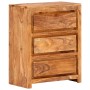 Cómoda de madera maciza de acacia 60x33x75 cm de vidaXL, Cajoneras - Ref: Foro24-338435, Precio: 209,58 €, Descuento: %