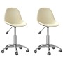 Swivel dining chairs 2 units cream fabric by vidaXL, dining chairs - Ref: Foro24-333415, Price: 72,49 €, Discount: %