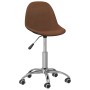 Swivel dining chairs 2 units brown fabric by vidaXL, dining chairs - Ref: Foro24-333416, Price: 81,99 €, Discount: %