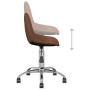 Swivel dining chairs 2 units brown fabric by vidaXL, dining chairs - Ref: Foro24-333416, Price: 81,99 €, Discount: %