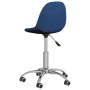 Swivel dining chairs 2 units blue fabric by vidaXL, dining chairs - Ref: Foro24-333417, Price: 81,84 €, Discount: %