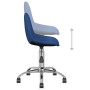 Sillas de comedor giratorias 2 unidades tela azul de vidaXL, Sillas de comedor - Ref: Foro24-333417, Precio: 81,84 €, Descuen...