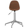 Swivel dining chairs 2 units brown fabric by vidaXL, dining chairs - Ref: Foro24-333442, Price: 87,76 €, Discount: %