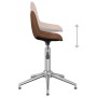 Swivel dining chairs 2 units brown fabric by vidaXL, dining chairs - Ref: Foro24-333442, Price: 87,76 €, Discount: %