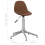 Swivel dining chairs 2 units brown fabric by vidaXL, dining chairs - Ref: Foro24-333442, Price: 87,76 €, Discount: %