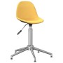 Swivel dining chairs 2 units mustard yellow fabric by vidaXL, dining chairs - Ref: Foro24-333446, Price: 68,52 €, Discount: %