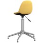 Swivel dining chairs 2 units mustard yellow fabric by vidaXL, dining chairs - Ref: Foro24-333446, Price: 68,52 €, Discount: %