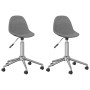 Swivel dining chairs 2 units light gray fabric by vidaXL, dining chairs - Ref: Foro24-333465, Price: 65,00 €, Discount: %