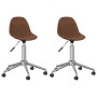 Swivel dining chairs 2 units brown fabric by vidaXL, dining chairs - Ref: Foro24-333468, Price: 89,49 €, Discount: %