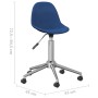 Swivel dining chairs 2 units blue fabric by vidaXL, dining chairs - Ref: Foro24-333469, Price: 68,43 €, Discount: %