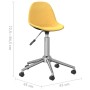 Sillas de comedor giratorias 2 uds tela amarillo mostaza de vidaXL, Sillas de comedor - Ref: Foro24-333472, Precio: 69,58 €, ...