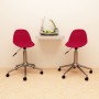 Swivel dining chairs 2 units red wine red fabric by vidaXL, dining chairs - Ref: Foro24-333473, Price: 68,43 €, Discount: %