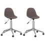 Swivel dining chairs 2 units gray taupe fabric by vidaXL, dining chairs - Ref: Foro24-333474, Price: 68,43 €, Discount: %