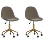 2pcs Light Gray Velvet Swivel Dining Chairs by vidaXL, dining chairs - Ref: Foro24-333495, Price: 90,07 €, Discount: %