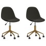 Swivel dining chairs 2 units dark gray velvet by vidaXL, dining chairs - Ref: Foro24-333496, Price: 83,79 €, Discount: %