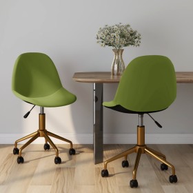 Swivel dining chairs 2 units light green velvet by vidaXL, dining chairs - Ref: Foro24-333497, Price: 101,97 €, Discount: %