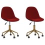 Swivel dining chairs 2 units red velvet by vidaXL, dining chairs - Ref: Foro24-333501, Price: 83,99 €, Discount: %