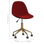 Swivel dining chairs 2 units red velvet by vidaXL, dining chairs - Ref: Foro24-333501, Price: 83,99 €, Discount: %