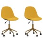 Swivel dining chairs 2 pcs mustard yellow velvet by vidaXL, dining chairs - Ref: Foro24-333502, Price: 83,99 €, Discount: %