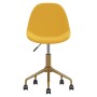 Swivel dining chairs 2 pcs mustard yellow velvet by vidaXL, dining chairs - Ref: Foro24-333502, Price: 83,99 €, Discount: %