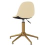 Cream Velvet Swivel Dining Chair by vidaXL, dining chairs - Ref: Foro24-333505, Price: 81,99 €, Discount: %