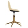 Cream Velvet Swivel Dining Chair by vidaXL, dining chairs - Ref: Foro24-333505, Price: 81,99 €, Discount: %