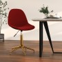 Red velvet swivel dining chair by vidaXL, dining chairs - Ref: Foro24-333512, Price: 77,83 €, Discount: %