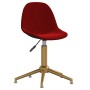 Red velvet swivel dining chair by vidaXL, dining chairs - Ref: Foro24-333512, Price: 77,83 €, Discount: %