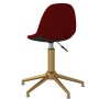 Red velvet swivel dining chair by vidaXL, dining chairs - Ref: Foro24-333512, Price: 77,83 €, Discount: %