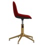 Red velvet swivel dining chair by vidaXL, dining chairs - Ref: Foro24-333512, Price: 77,83 €, Discount: %